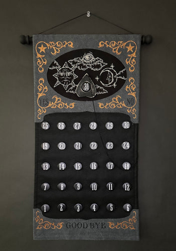 Grey/Black Ouija Countdown Calendar