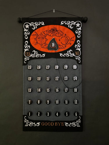 Black/Orange Ouija Countdown Calendar