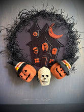 Load image into Gallery viewer, Haunted House Wreath