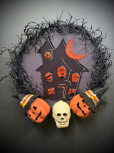 Load image into Gallery viewer, Haunted House Wreath