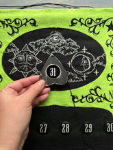 Load image into Gallery viewer, Ouija Countdown Calendar- Neon Green