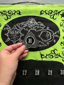 Ouija Countdown Calendar- Neon Green
