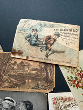 Load image into Gallery viewer, Lot Antique Trade Cards and Scraps