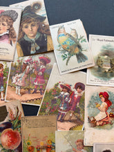 Load image into Gallery viewer, Lot Antique Trade Cards and Scraps