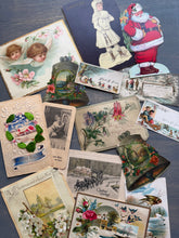 Load image into Gallery viewer, Antique and Vintage Winter and Holiday Ephemera Lot