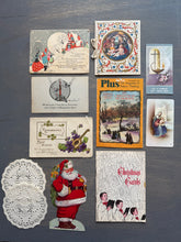 Load image into Gallery viewer, Antique and Vintage Winter and Holiday Ephemera Lot