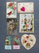 Load image into Gallery viewer, Antique and Vintage Valentines Ephemera Lot