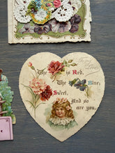 Load image into Gallery viewer, Antique and Vintage Valentines Ephemera Lot