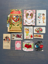 Load image into Gallery viewer, Antique and Vintage Valentines Ephemera Lot