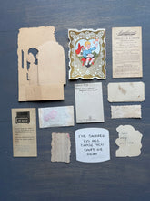 Load image into Gallery viewer, Antique and Vintage Valentines Ephemera Lot