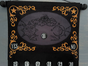 Black/Charcoal Ouija Countdown Calendar