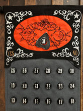Load image into Gallery viewer, Black/Orange Ouija Countdown Calendar