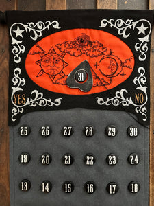 Black/Orange Ouija Countdown Calendar
