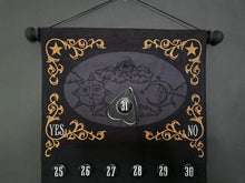 Load image into Gallery viewer, Black/Charcoal Ouija Countdown Calendar
