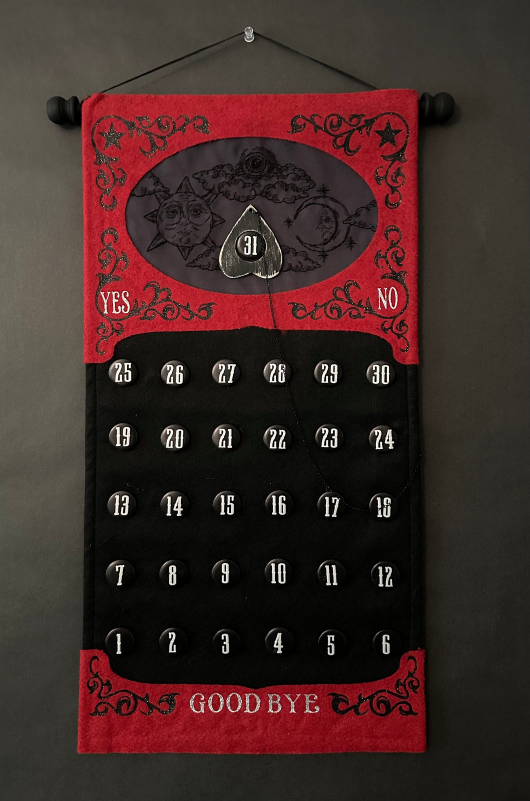 Red Ouija Countdown Calendar